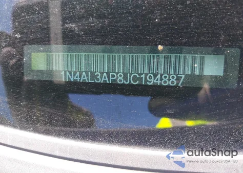 2018 Nissan Altima 2.5 Sl z USA, uszkodzony, nr VIN 1N4AL3AP8JC194887